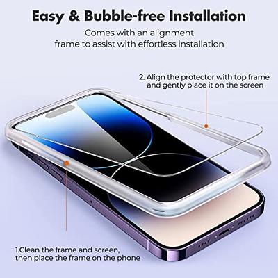 JETech Full Coverage Screen Protector for iPhone 13/13 Pro 6.1-Inch, Black  Edge Tempered Glass Film with Easy Installation Tool, Case-Friendly, HD  Clear, 3-Pack - Yahoo Shopping