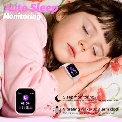 Kids Fitness Tracker, Fitness Watch Activity Tracker with Pedometers, Heart Rate & Sleep Monitor, Stopwatch, IP68 Waterproof, 11 Sport Modes for Kids