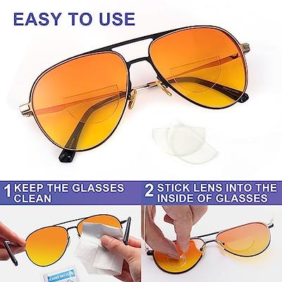 OuShiun Stick-on Bifocal Reading Lenses, Adhesive Magnification for  Sunglasses Goggles, Reusable, No Water Needed (+2.0) - Yahoo Shopping