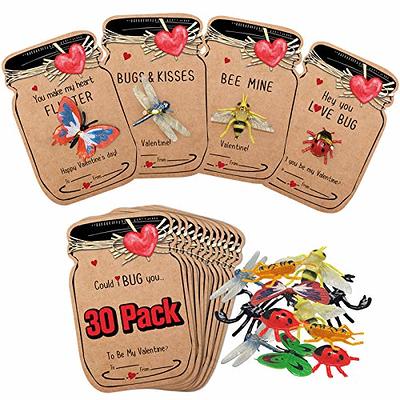 Valentines Day Gifts for Kids - 30 Pack Love Bug Card Bulk 6 Different Bugs  Toy - Funny Greeting Valentine Exchange Cards for Boys Girls School Class  Classroom Party Favors - Yahoo Shopping