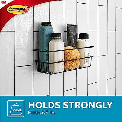 Command Shower Caddy Matte Black with Water Resistant Command Strips,  Bathroom Organizer, Holds up to 6.5 lbs - Yahoo Shopping