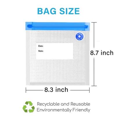 20 PCS Reusable Vacuum Sealer Bags for Food & Snack Storage, Meal