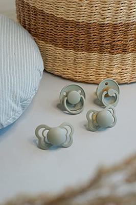  BIBS Pacifiers 6-18 Months, 2-Pack Soothers, BPA-Free Round  Nipple, Made in Denmark