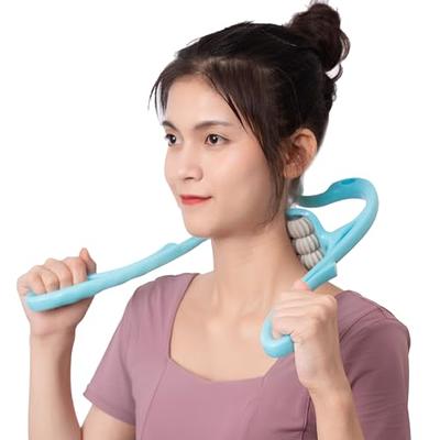 Neck Massager For Pain Relief Deep Tissue 360 Degree Neck Roller