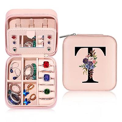 Parima Travel Jewelry Case, Jewelry Organizer Box Small Jewelry Travel Case  Jewelry Boxes for Women Travel Mini Jewelry Case Travel Jewelry Case Small Jewelry  Case Initial S - Yahoo Shopping