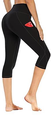 Ewedoos Gym Leggings with Pockets Capri Yoga Pants for Women