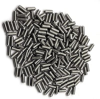 uxcell® M4 x 8mm 304 Stainless Steel Cone Point Hex Socket Grub Screw 50 Pcs