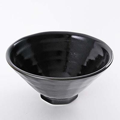 Japanese Sushi Plate & Dish Set in Black Tenmoku Glaze