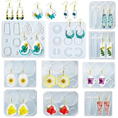 10pcs Resin Earring Mold,Silicone Resin Jewelry Molds Set for Epoxy Resin  Dangle Pendant Molds for Women Girls - Yahoo Shopping