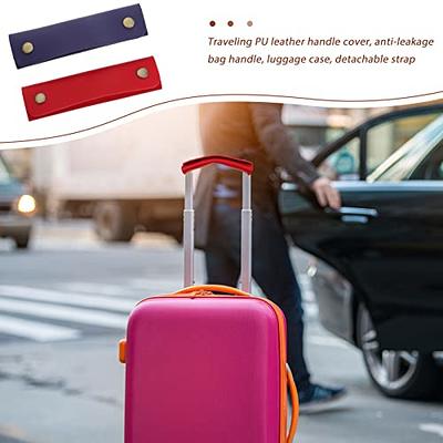 2Pcs Handbag Handle Leather Bag Wrap Covers Replacement Handle Protectors  Purse Strap Cover Handle Grip Suitcase Travel Bag Black