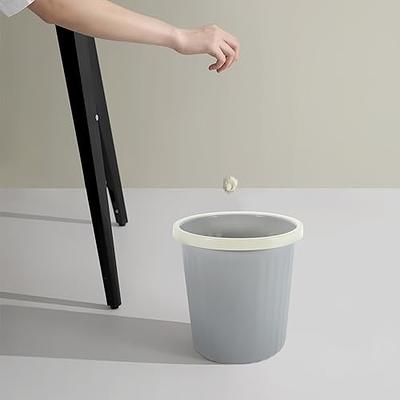 Slim Trash Can, Trash Bin, Toilet Garbage Can With Pressure Ring