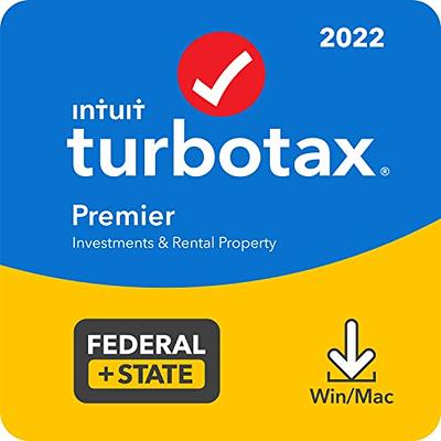  TurboTax Premier 2023 Tax Software, Federal & State Tax Return  [ Exclusive] [PC/MAC Disc] : Software