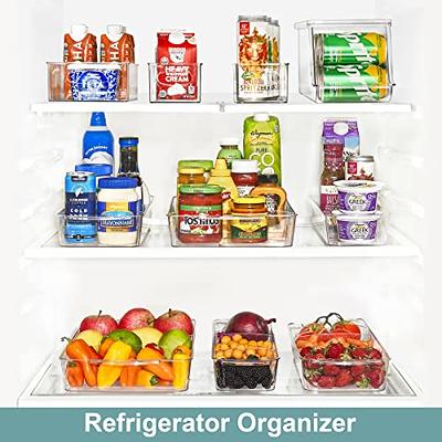 Sorbus Small Plastic Storage Bins - for Kitchen Organization, Pantry  Organizers and Storage, Fridge Organizer, Cabinet Organizer, Refrigerator