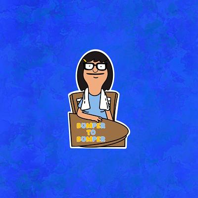 Louise Belcher Laptop Sticker Bob's Burgers 