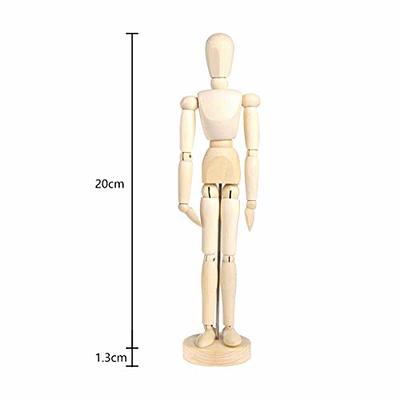 Wooden Male & Female Human Body Drawing Mannequins With Stand