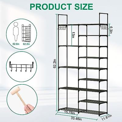 Huolewa Large Shoe Rack Organizer Storage, 4 Row 9 Tier for