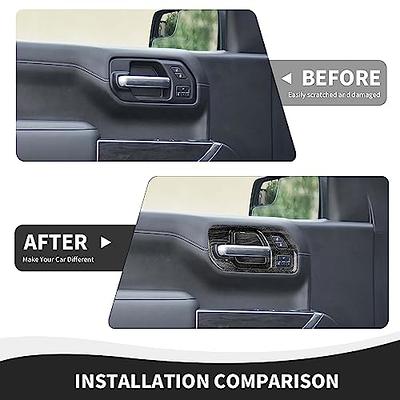 RAZPOY Inner Door Handle Bowl Cover Trim Compatible with 2019-2022