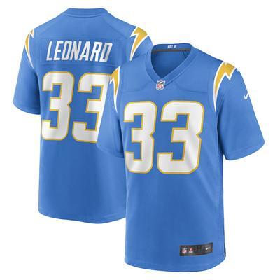 Men's Nike Deane Leonard Powder Blue Los Angeles Chargers Game