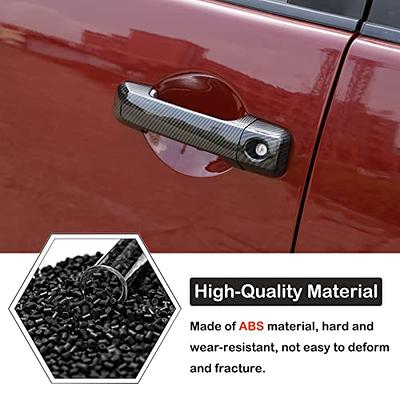 JUIVEEL Carbon Fiber ABS Car Exterior Door Handle Cover Car Door