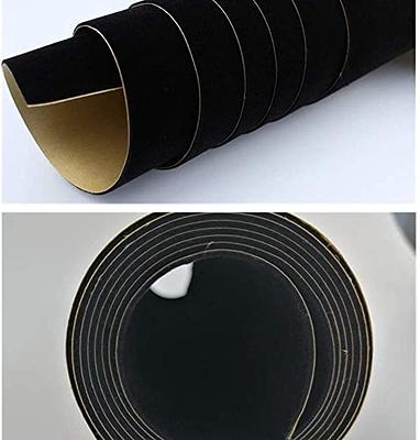 Black Self Adhesive Velvet Fabric Sticky Felt Sheets for Art & Crafts