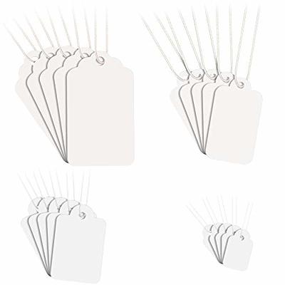 White Paper String Tags for Pricing Jewelry