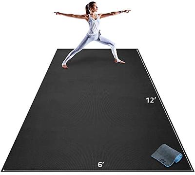 Premium Large Yoga Mat 7'x5'x9mm, Extra Thick Comfortable Barefoot