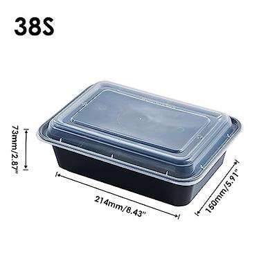 CTC-038] 1 Compartment Rectangular Meal Prep Container with Lids