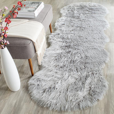 Giant Brown Mouflon Dyed Genuine Natural Sheepskin Rugs Exclusive