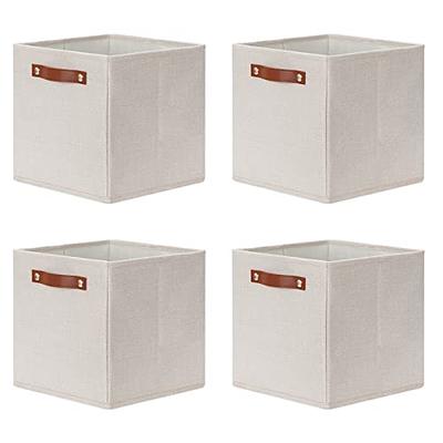  Fordonral 4 Pack Linen Storage Bins, Storage Containers for  Organizing Clothing, Jeans, Toys, Books, Shelves, Closet, Wardrobe - Closet  Organizers and Storage, Large Storage Boxes Baskets with Window : Home &  Kitchen
