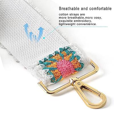 PAXMATE Purse Strap Replacement Crossbody Wide Shoulder Strap Adjustable  Guitar Straps for Handbags Crochet Flower Bag Strap