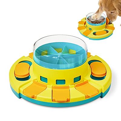 Dog Puzzle Toys Slow Feeder Pet Toys Interactive Puppy Iq Training Food  Dispenser Slowly Eating Non-slip Bowl Dog Treat Puzzle(square Blue)