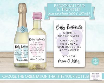 personalized mini wine bottle labels