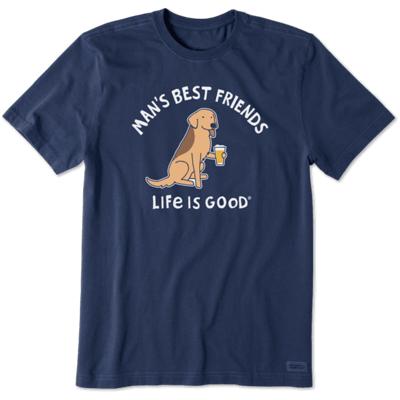 Life is Good Men's Grillin' Like a Villain Crusher Short Sleeve T