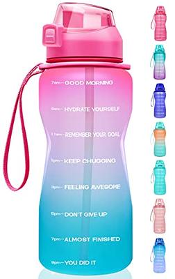 Goals Stainless Steel Half Gallon Water Bottle with Straw