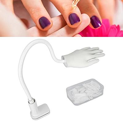 Flexible Soft Hand Model For Nail Art Practice, Fake Hand Mannequin  Manicure Training Tool Fake Manican Hands For Nails Practice