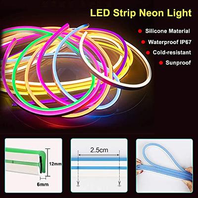 Led Neon Rope Light 12V LED Strip Lights Waterproof Silicone Rope Light for  Indoor Outdoor Decoration