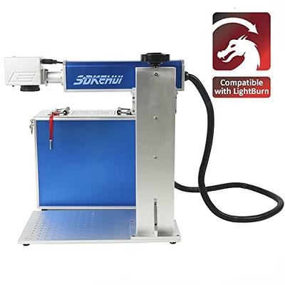 Raycus 20W Fiber Laser Engraver, LightBurn Compatible Laser Engraving  Machine, 7.9x7.9 Solid State Laser Marking Etching Machine with 200x200mm  Lens