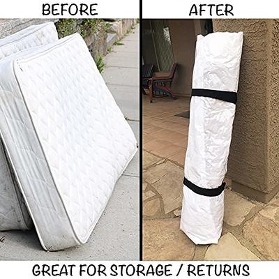 King/Cal-King Foam Mattress Vacuum Bag for Moving, Storage, Vacuum Seal  Mattress Bag with Straps