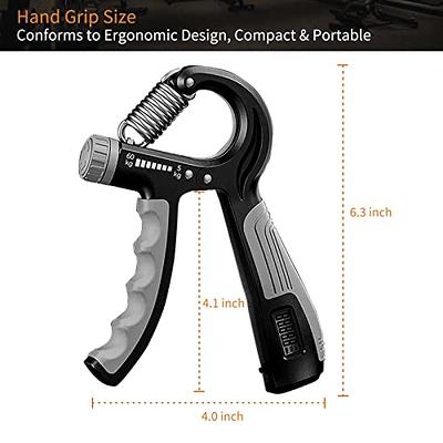 Hand Grip Exerciser Strengthener, Resistance Levels 100-150 Lbs, Grip  Strength Trainer, Non-Slip Gripper, Heavy Duty Grip Enhancer with Gift Box