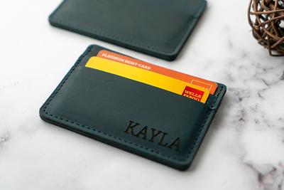 Personalized Thin Minimalist Style Wallet Personalized Wallet 
