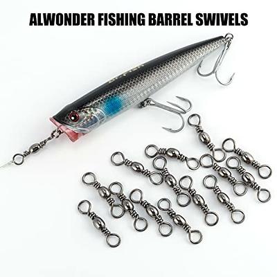 Alwonder 100PCS Fishing Barrel Swivels, High Strength Stainless Solid Ring  Brass Barrel Swivel with Black Nickel Coating, Rolling Fishing Swivels  Tackle Line Connector Saltwater Freshwater 62LB - Yahoo Shopping