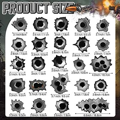 24 Pcs Bullet Hole Cruise Door Decorations Magnetic Bullet Hole