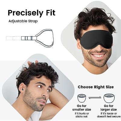 ZIMASILK Adjustable Pure Mulberry Silk Sleep Mask, 3D Contoured Cup Eye  Mask for Sleeping, Super Soft Breathable Blindfold, Perfect Blocks Light  for