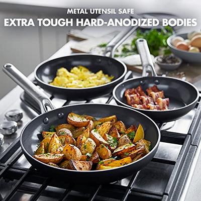 Kitchen Nonstick Frying Pan Set - 3 Piece Induction Bottom - 8