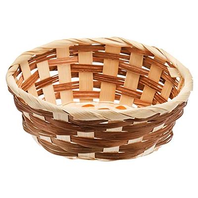 Small Storage Basket With Handles, Pantry Storage Basket, Round