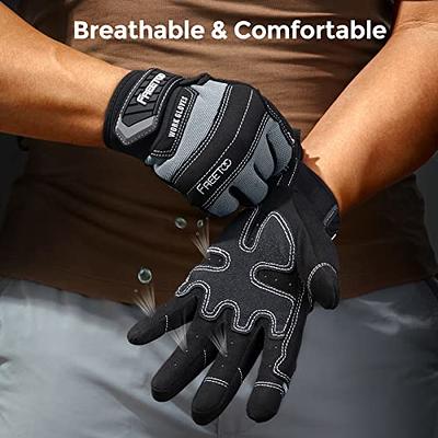 Leather Work Gloves for Men Women Safety Work Gloves Mechanic