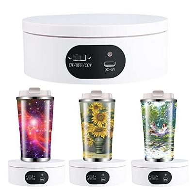 Turner Cup Rotating Display Stand for Epoxy Glitter Tumbler, 360 Degree  Automatic Mute Rotating Turntable, Bling Bling Tumbler Making Supplies  Spinner for Photography Products - Yahoo Shopping