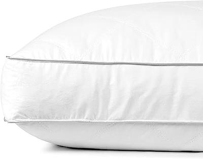 FEATHER PILLOW FILLING WITH COTTON COVER - White