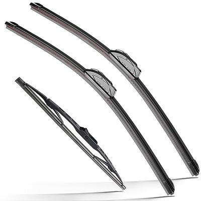 3 Wipers Windshield Wiper Blades 26 24 with 14 inch Rear Wiper