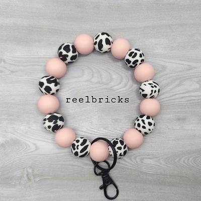 Rebecca Silicone Beaded Wristlet - Bangle Keychain Key Ring Bracelet  Minimalist Jewelry- Lobster Clasp Gift For Her Teacher - Yahoo Shopping